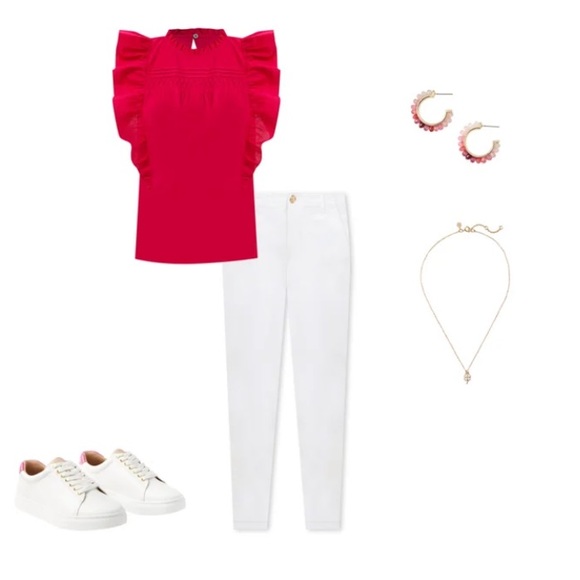 Pintucked Ruffle Shell - Picture 5 of 8